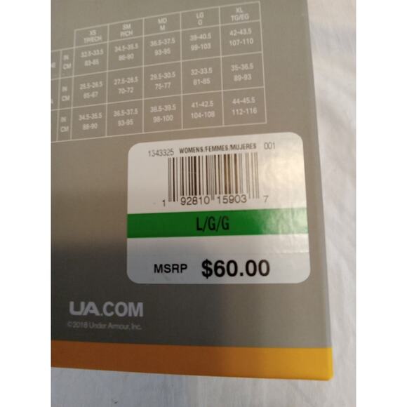 Under Armour Women's Baselayer Leggings UA ColdGear Base 2.0 Sz L Black 1343325 - Picture 4 of 5